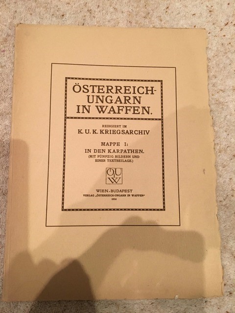 WWI interest: Osterreich Ungarn in Waffen,